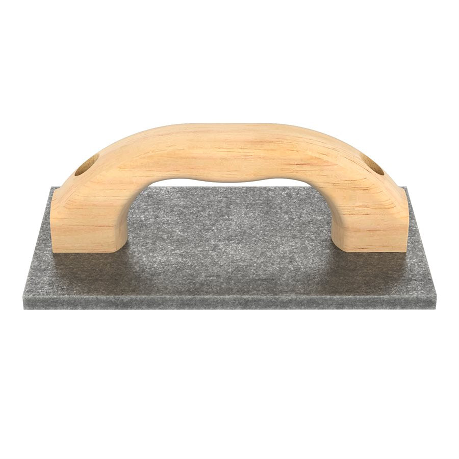 BON Bon 12-563 Rumble Strip Hand Float - 4 1/2 x 7 1/4 with Wood Handle