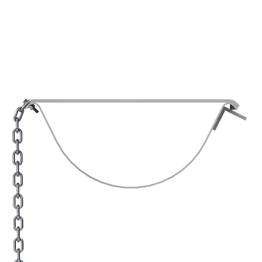 BON PRO PLUS Bon Pro Plus 12-346 Aluminum Straight End Concrete Chute - 20'