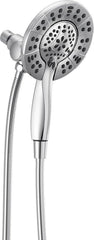 DELTA FAUCET Delta Faucet 58499 4-Spray In2ition Dual Shower Head with Handheld Spray, Detachable Chrome Showerheads & Handheld Showers, Chrome