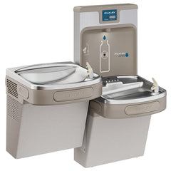 ELKAY Elkay LZSTL8WSLP Bottle Filling Station & Cooler, Bi-level, Light Gray Granite