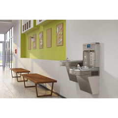 ELKAY Elkay LZSTL8WSLP Bottle Filling Station & Cooler, Bi-level, Light Gray Granite