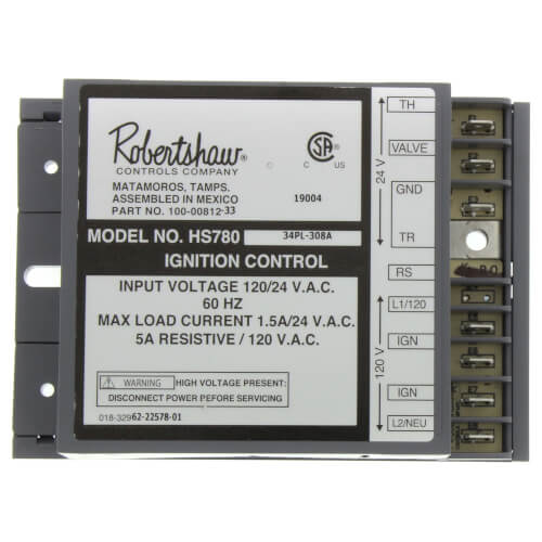 RHEEM Rheem 62-22578-01 Hot Surface Ignition Module 120/24V