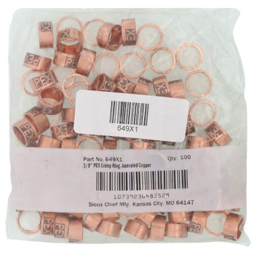 SIOUX CHIEF Sioux Chief 649X1 3/8 PEX Crimp Ring - Each