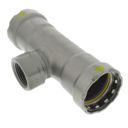 VIEGA Viega 25416 MegaPressG 1 Inch x 1 Inch x 3/4 Inch Tee with HNBR Sealing Element