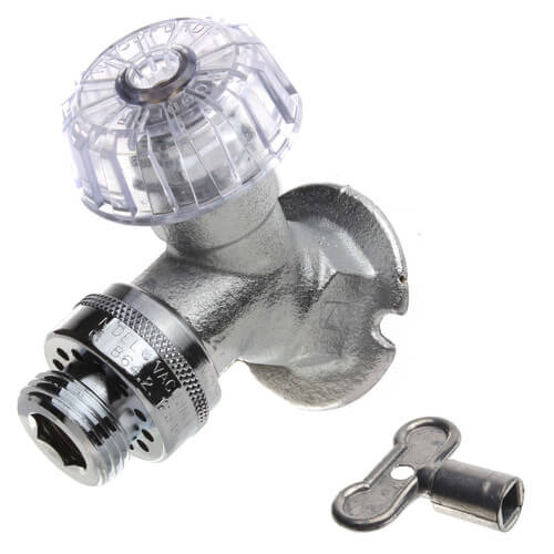WOODFORD Woodford 24P1/2 Model 24 Chrome Wall Faucet P 1/2 Inlet Anti-Siphon