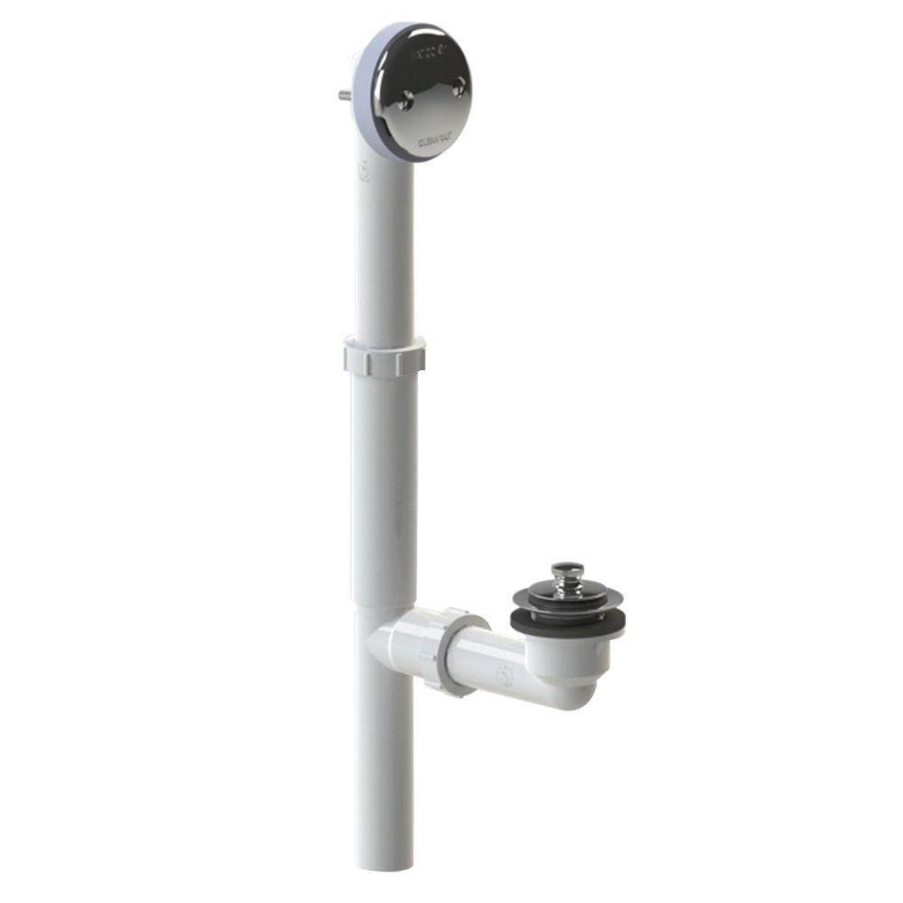 WATCO Watco 500-LT-PVC-BN Lift & Turn Bath Waste 16 inches Brushed Nickel