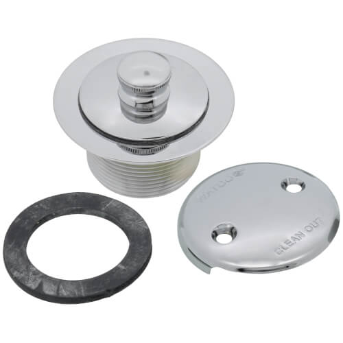 WATCO Watco 500-LT-PVC-BN Lift & Turn Bath Waste 16 inches Brushed Nickel