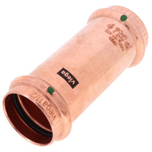 VIEGA Viega 79025 1-1/2 ProPress Extended Coupling No Stop Lead-Free Copper 200 PSI