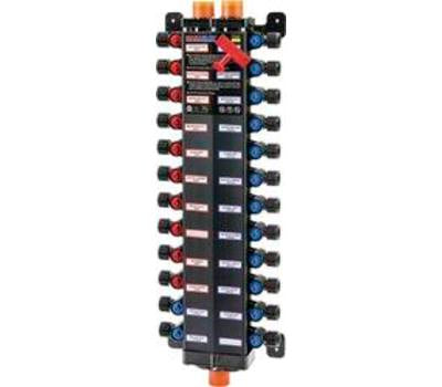 VIEGA Viega 49620 ManaBloc 160 Psi 1/2 Inch Crimp 24 Outlets Plastic Distribution Manifold Black