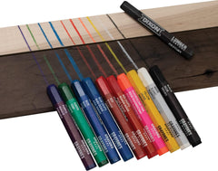 Dixon 14-254 Industrial Lumber Marking Crayons 4.5 x 1/2 Hex Yellow 12-Pack (X49600)