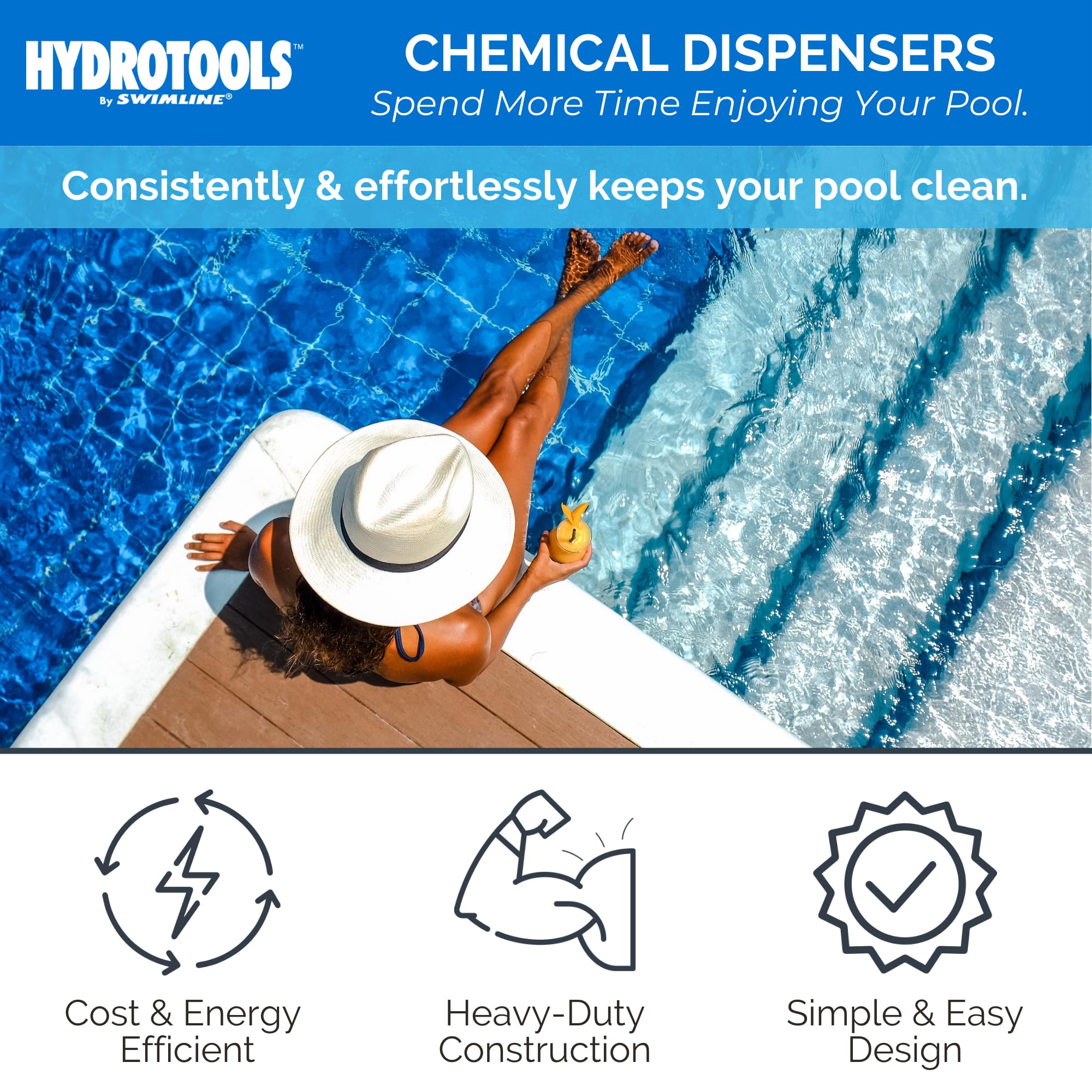 SWIMLINE Swimline 87273 Flamingo Large Capacity Pool & Spa Chemical Dispenser for Bromine & Chlorine Tablets