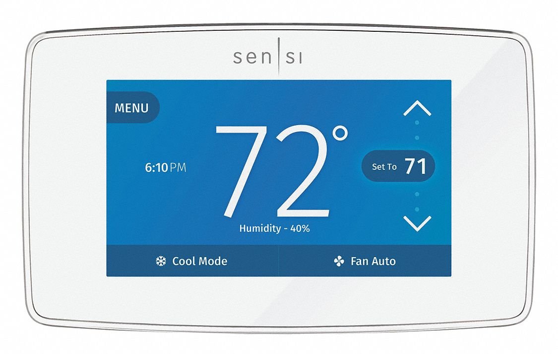WHITE-RODGERS White-Rodgers 1F95U-42WF Touch Screen Programmable Wi-Fi Universal Thermostat 4 Heat 2 Cool