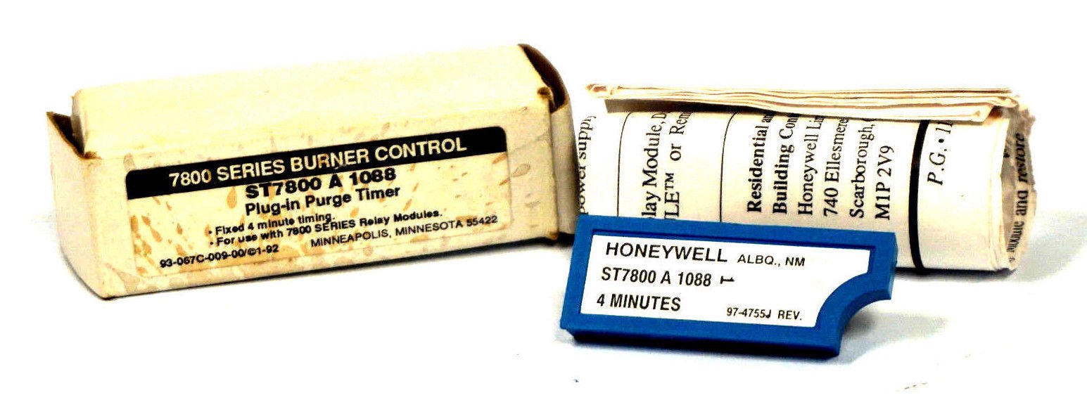 HONEYWELL Honeywell ST7800A1088 Purge Timer 4 Minutes