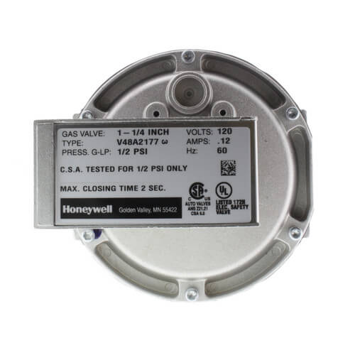 HONEYWELL Honeywell V48A2177 Diaphragm Gas Valve 120V 1-1/4 inch 1/2 PSI