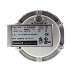 HONEYWELL Honeywell V48A2177 Diaphragm Gas Valve 120V 1-1/4 inch 1/2 PSI