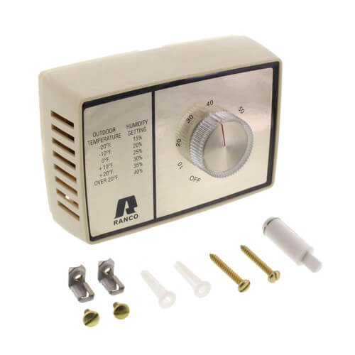 ROBERTSHAW Robertshaw J10-808 24V SPST Wall/Duct Mount Humidistat 10-60% Humidity