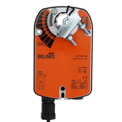 BELIMO Belimo LF120 120V Spring Return Actuator On/Off 35 in-lb