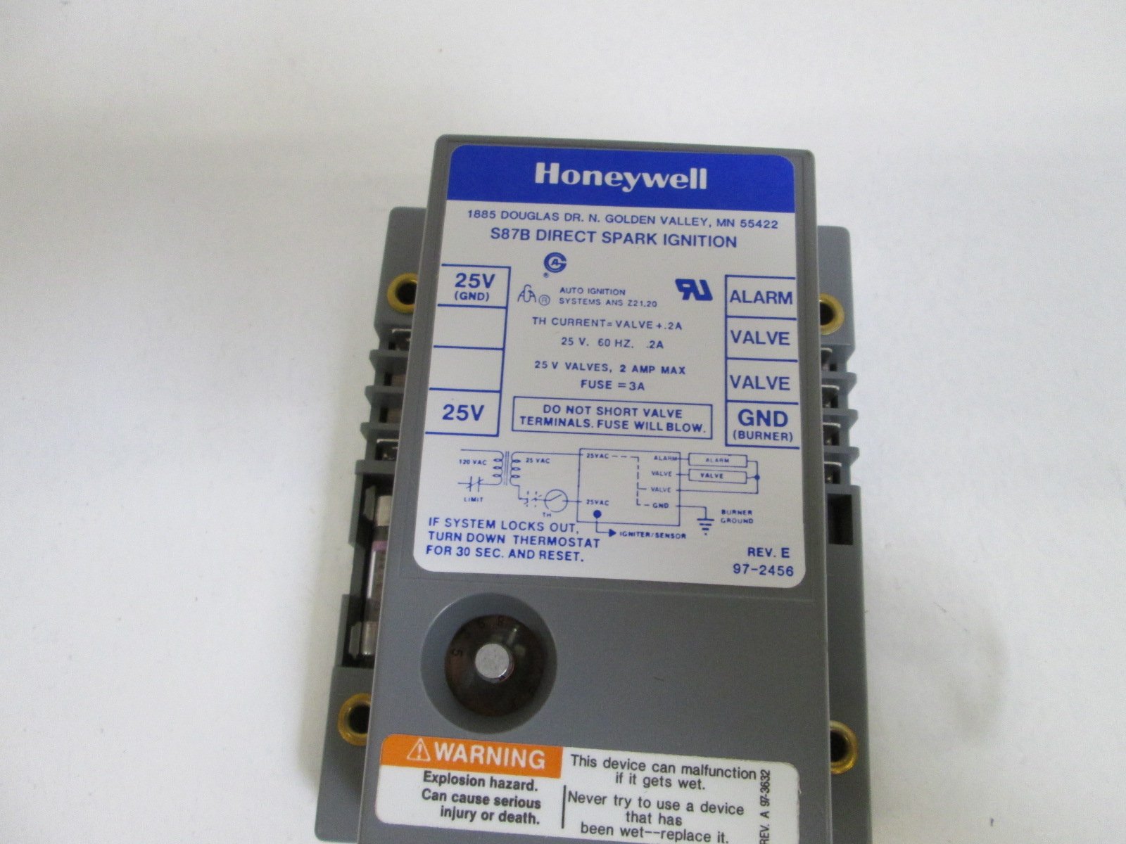 HONEYWELL Honeywell S87B1008 Direct Spark Ignition Module 6 Second Trial Time