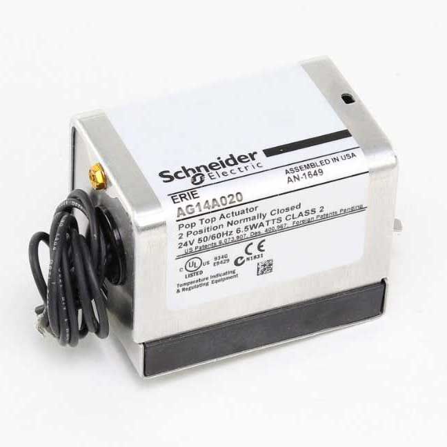 SCHNEIDER ELECTRIC Schneider Electric AG14A020 High Temp Normally Closed Actuator 24V Two-Position
