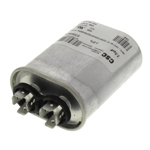 YORK York S1-02420045700 Single Run Capacitor 7.5Mfd 370V Oval