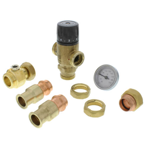 CALEFFI Caleffi 521516AC 3/4 Press Thermostatic Mixing Valve