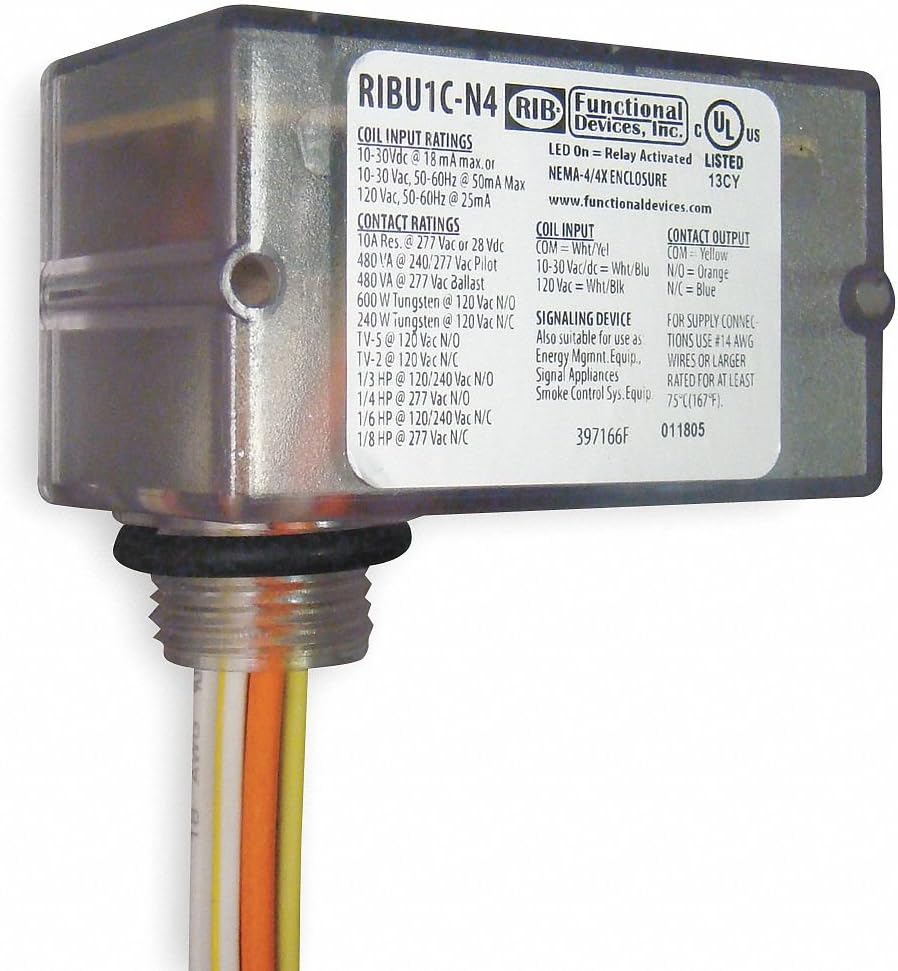 FUNCTIONAL DEVICES RIBU1C-N4 RELAYS