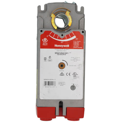 HONEYWELL Honeywell MS4120A1001 Electric Actuator 100-240V -40 to 140F Spring Return