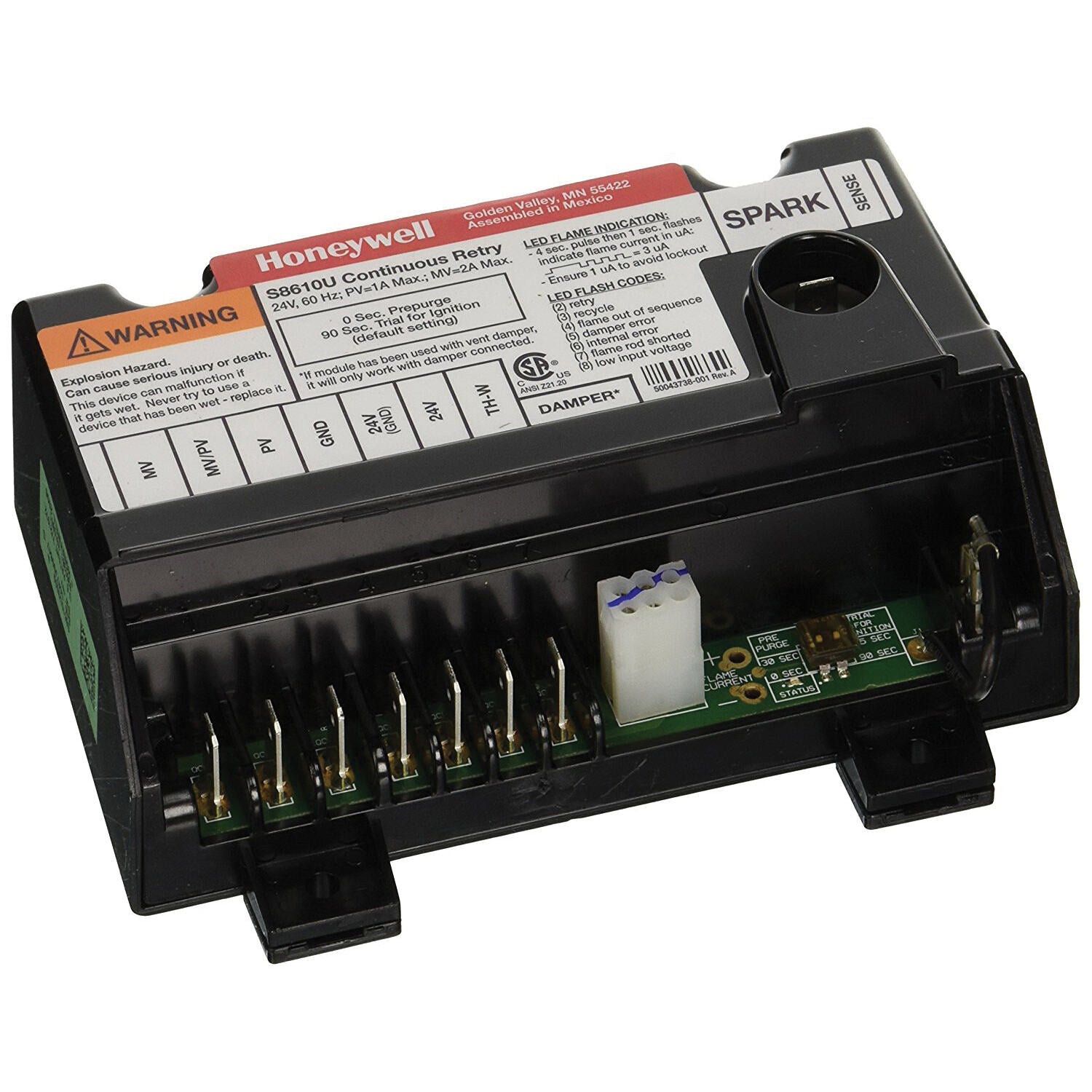HONEYWELL Honeywell S8610U3009 Universal Intermittent Pilot Control Module 24VAC