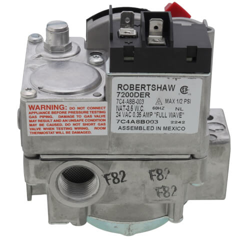 ROBERTSHAW Robertshaw 720-051 24v Hot Surface Ignition Gas Valve 1/2 X 3/4 LP Kit