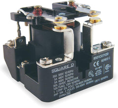 SCHNEIDER ELECTRIC Square D 8501CO7V20 Power Relay 120V 30A DPST Panel Mount AC