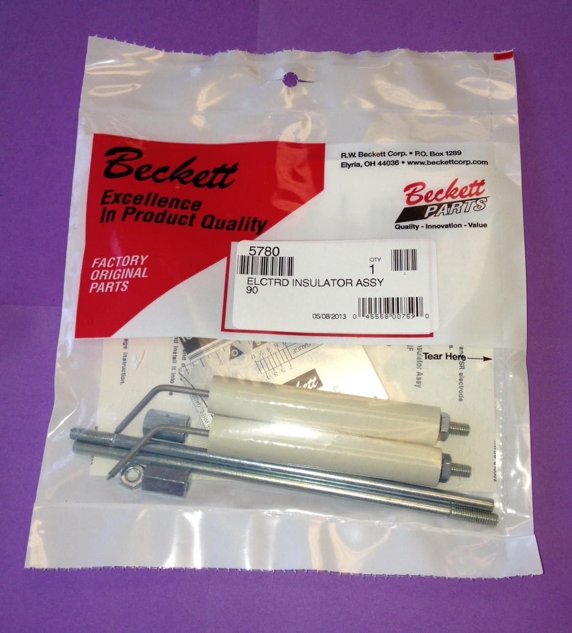 RW BECKETT Beckett 5780 Universal Electrode Kit for Models AFG AF AR BPW SF & SRF Series Up To 9 Air Tube