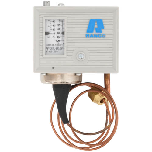 ROBERTSHAW Robertshaw O10-1483 O Series Single Low Pressure Control 10 to 40 psi Differential 36 in Capillary Import