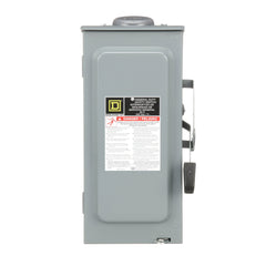 SCHNEIDER ELECTRIC Square D D322NRB Safety Switch Fusible 60A 3P NEMA-3R 240V Single Throw