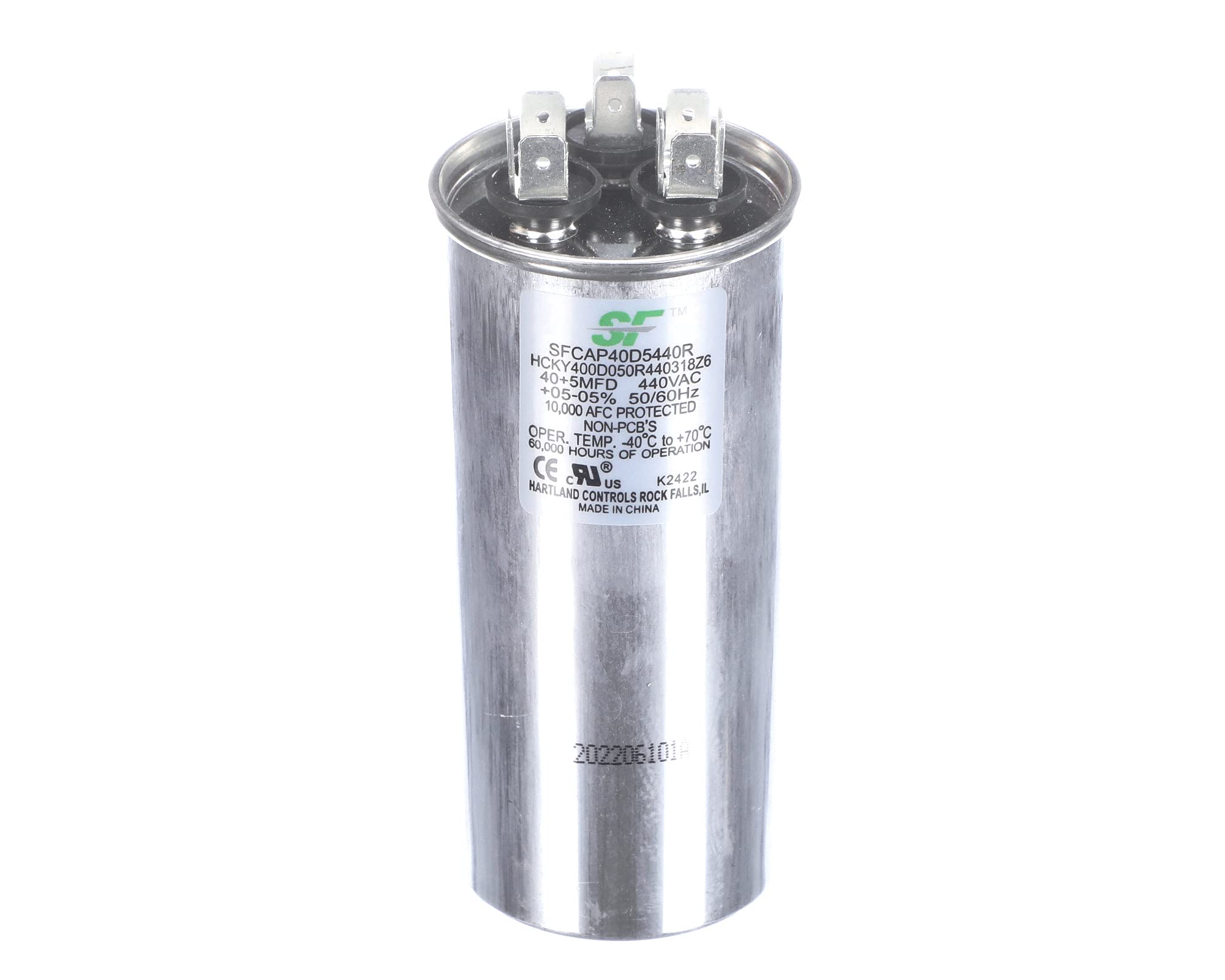 TRANE Trane SFCAP40D5440R 40/5MFD 370/440V Round Run Capacitor