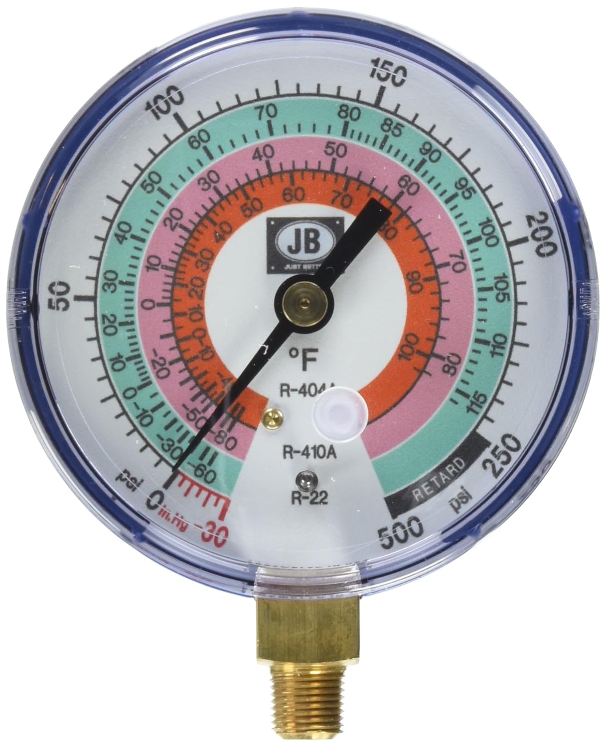 JB INDUSTRIES JB Industries M2-820 Manifold Gauge Low Side Compound 3-1/8 In Dial