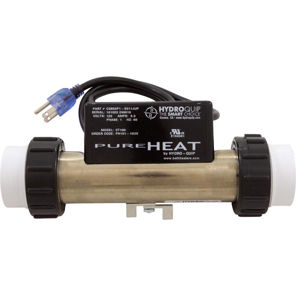 HYDROQUIP Hydro-Quip PH101-10UV Bath Heater InLine 115v 1kW VAC