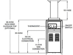 RAYPAK Raypak 003723 Indoor Draft Hood for 130A 155A Series Heaters