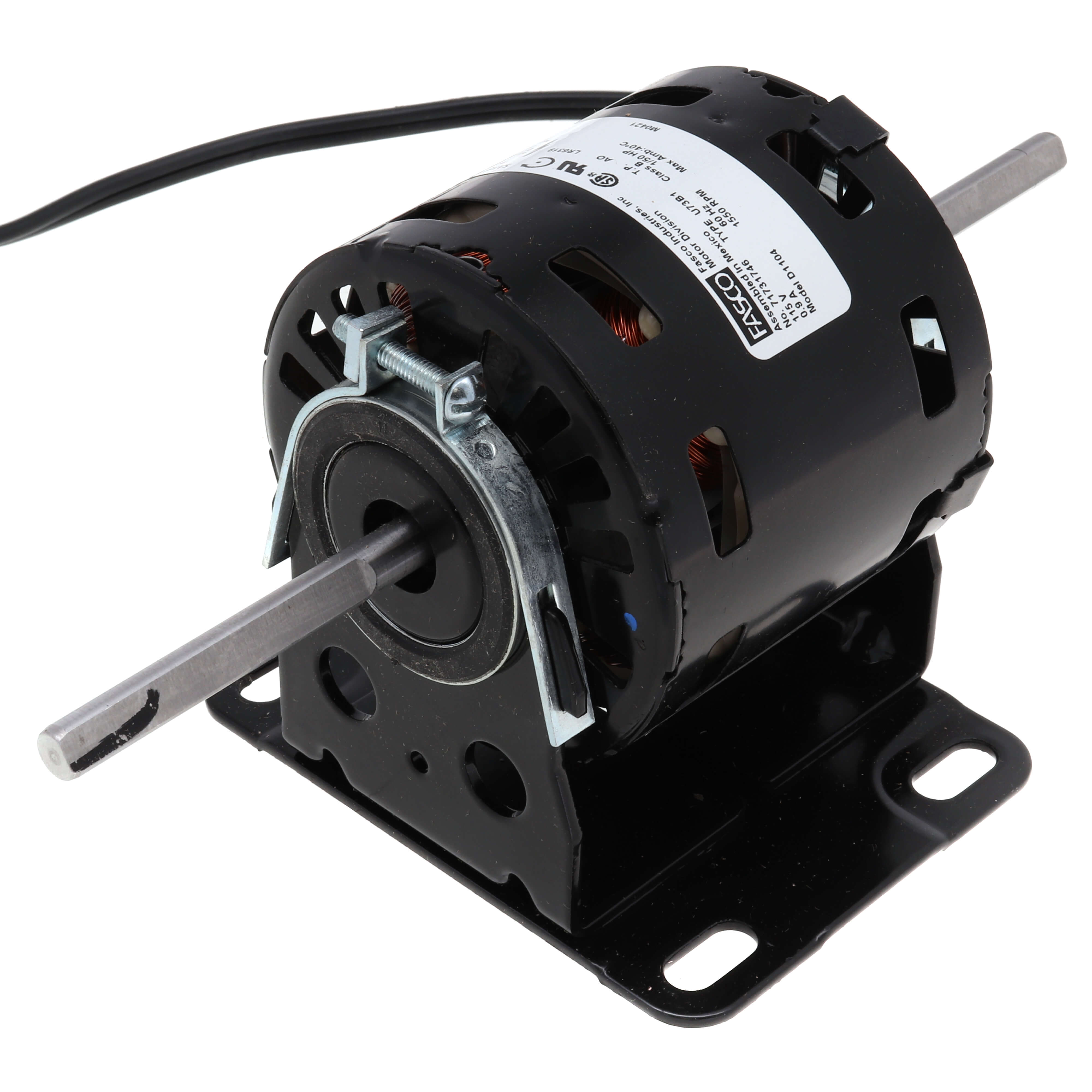 GENTEQ MOTORS Fasco D1104 3.3 Frame Shaded Pole Loren Cook OEM Replacement Motor 1/50HP 1550rpm 115V 60 Hz 0.9amps