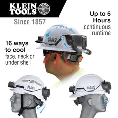 KLEIN TOOLS Klein Tools 60155 Cooling Fan for Hard Hat, USB Rechargeable