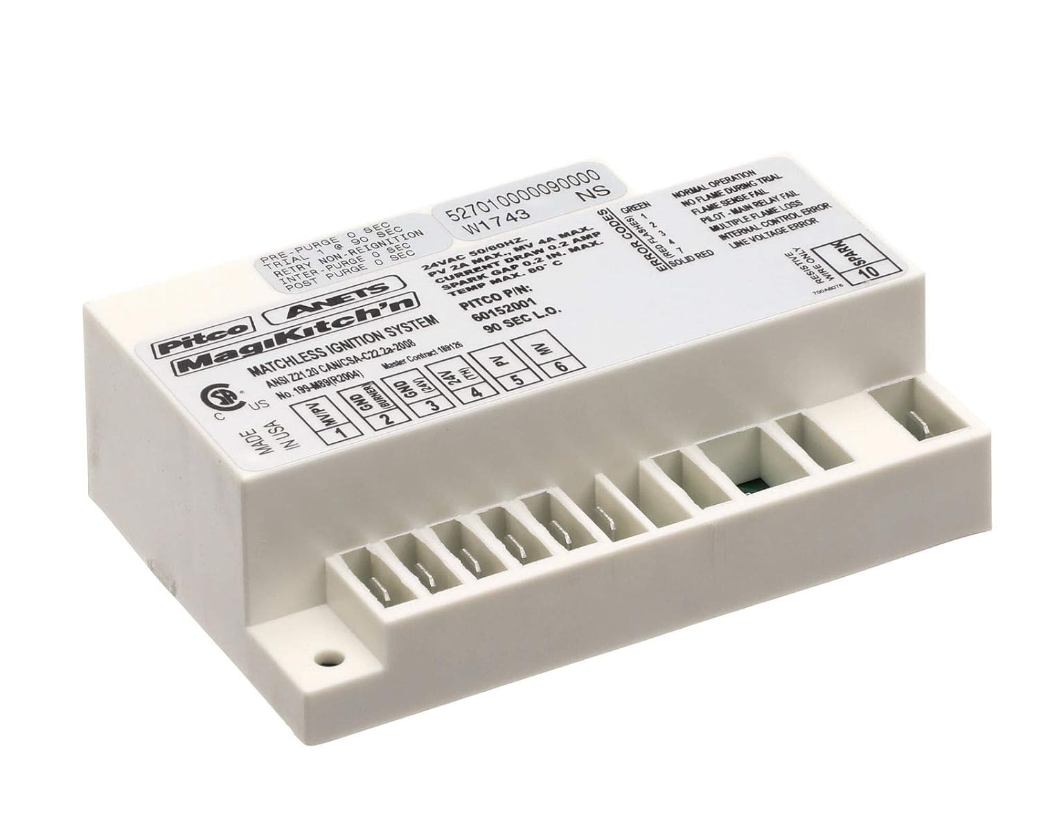 PITCO 60152001-CL IGNITION CONTROL BOARDS