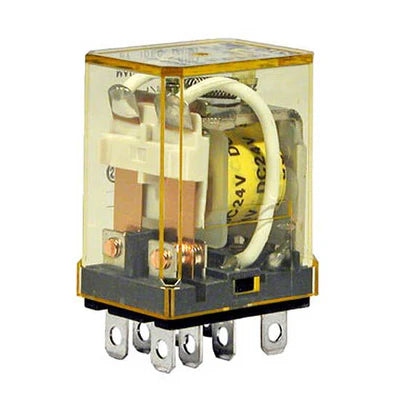 IDEC IDEC RH2B-UDC12V Relay 12VDC 10A DPDT (27.5x21x42) mm Socket Replacement MPN