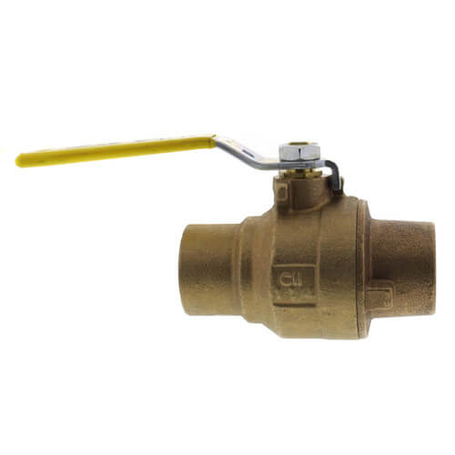 APOLLO VALVES Apollo Valves 77C20601 1-1/4 Full Port Contractor Series Sweat Ball Valve 125 Cv