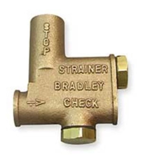 BRADLEY Bradley S60-003 Brass Stop Strainer and Check Valve Kit