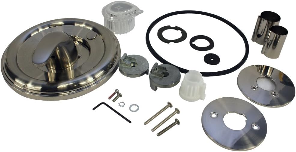 DANCO Danco 10002 Universal Moen Trim Kit Brushed Nickel Single-Handle Shower Valve and Trim Kit for Moentrol Series