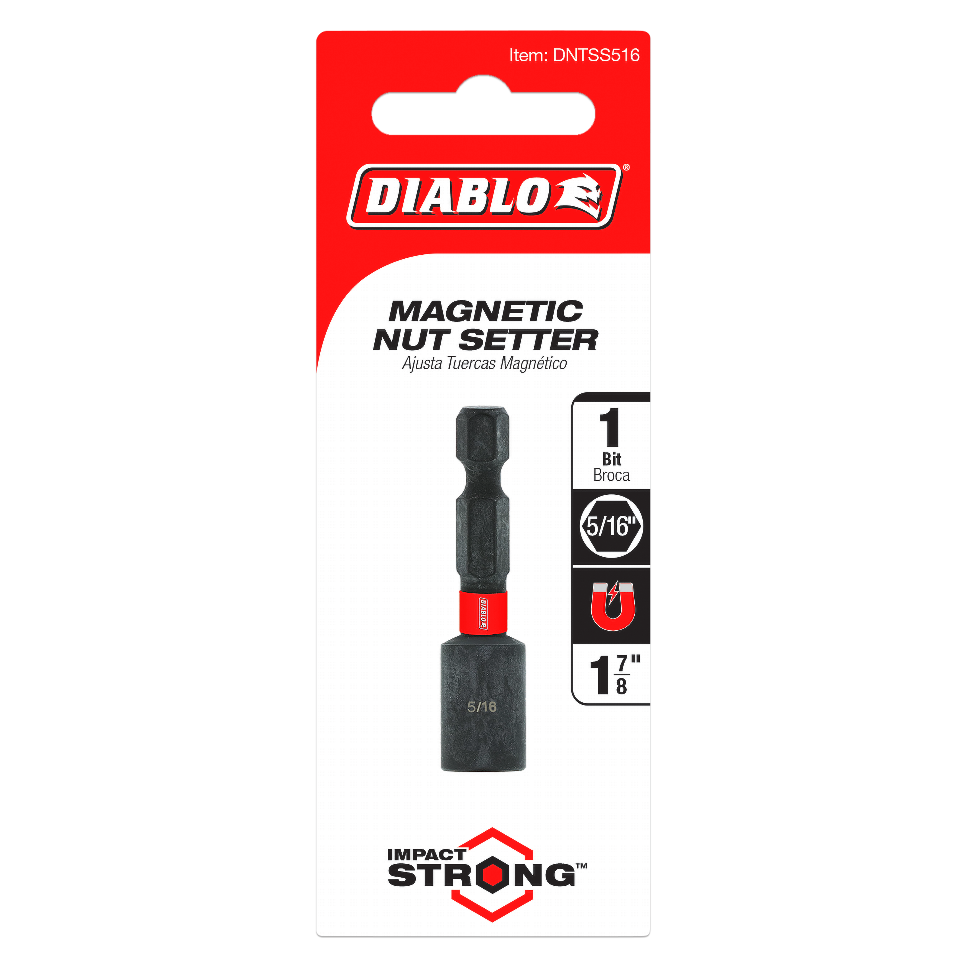 DIABLO Diablo DNTSS516 5/16 in. x 1-7/8 in. Magnetic Nut Setter