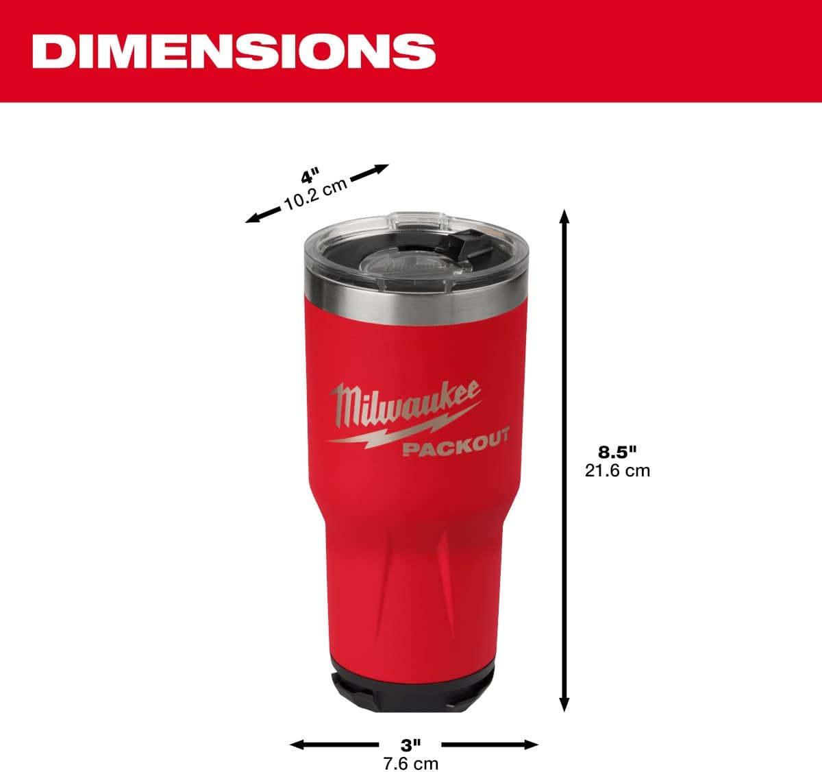 MILWAUKEE Milwaukee 48-22-8393R Packout 30 Oz Tumbler