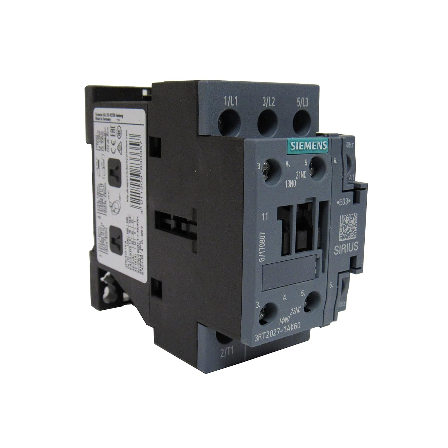 SIEMENS 3RT2027-1AK60 CONTACTORS