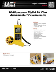 UEI TEST INSTRUMENTS UEi Test Instruments DAFM3B Digital Airflow Meter Yellow