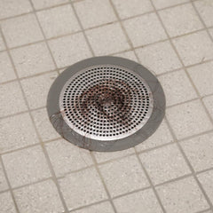Danco 10895 Shower Drain Strainer, 5-3/4 inch Brushed Nickel Hair Catcher