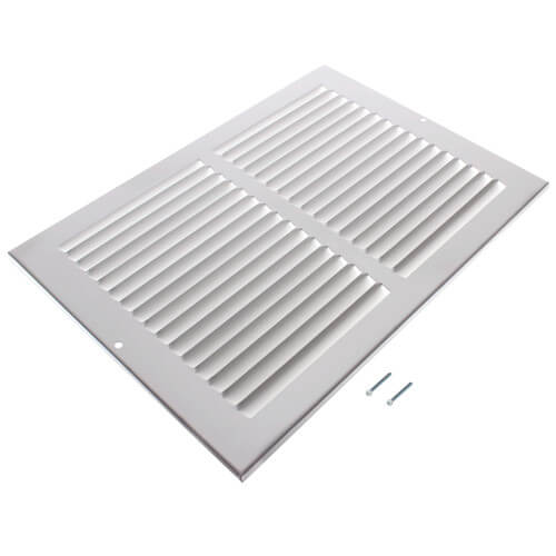 HART & COOLEY Hart & Cooley 43300 6 x 4 White Sidewall/Ceiling Return Air Grille 672 Series